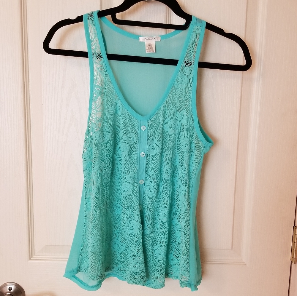 Sheer, lace top